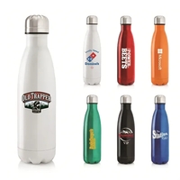 17 ounce 18/8 stainless steel double-wall insulated water bottle with...