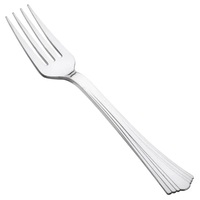 7" Reflections(TM) plastic four-tined disposable fork.... from ASI 91880...