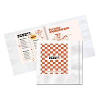 5" x 5.375" 3-ply beverage napkins with off-folded design made in... from ASI...