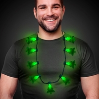 LED Christmas Tree Necklace