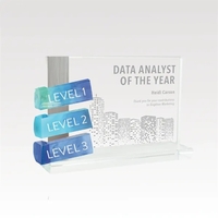 Clearly an exceptional perpetual award crafted in optical crystal with...