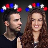 LED Patriotic Stars Headband