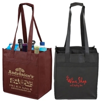 6 bottle wine tote bag with handles and dividers; made of... from ASI 62660...