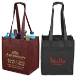 10"W x 11"H x 7"Gusset - "THE SONOMA" 6 Bottle Wine Tote Bag
