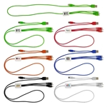 Dual Input 3' Snap Colorful Cable