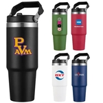 30oz Travel Stainless Steel Vacuum Coffee Mug tumbler handle