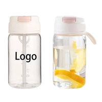 Double ways drinking plastic camping water bottle with flip straw and... from...
