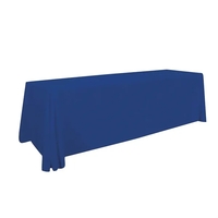 8' stain-resistant table throw with 4 sides and draped corners.... from ASI...