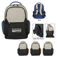 Backpack with space for a 17" laptop, multiple pockets, an air... from ASI...