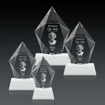 Devron 3D Award on Base - White