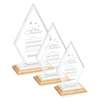 The Tuscany Award features beautiful Starfire Crystal in a diamond shape......