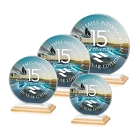 Our extraordinary cut Victoria Award features a flat edged Starfire disc......