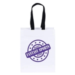 Ash- Woven Handle White Eurotote - Flexo Ink Print