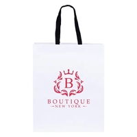 Woven Handle White Eurotote with 3/4" W x 14" long handles.... from ASI 37940...