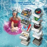 Square clip with a magnet on the back and a gel... from ASI 63073...