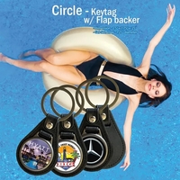 Executive Chrome Square key tag with full color graphic... from ASI 63073...