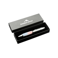 Premade single pen set with single pen box and a brass... from ASI 68190...