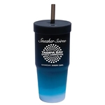 Silicone 32oz Tumbler ( with Lid & Straw )