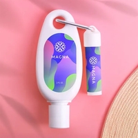 Carabiner kit containing lip moisturizer with SPF and sunscreen.... from ASI...