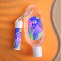 Moisturizing Sanitizer & Lip Moisturizer SPF15 Carabiner Kit