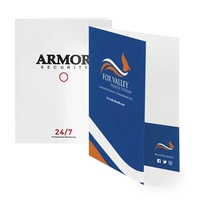 Presentation Folders, 9" x 12" w/2 color ink. Full coverage on... from ASI...