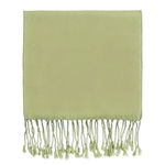 CLOSEOUT - Soft Green Bamboo Winter Scarf