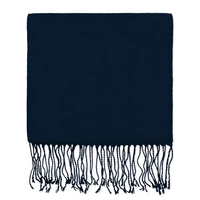 Navy Blue Bamboo Winter Scarf