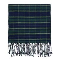 Navy blue and green plaid bamboo 10" x 72" winter muffler... from ASI 98085...