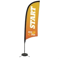 9' razor sail sign made of super poly knit fabric with... from ASI 87188...