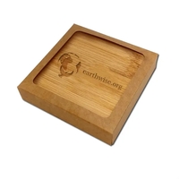2 piece bamboo coaster set with laser etched graphics.... from ASI 72521...