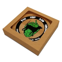 Set of 2 bamboo-wood coasters with customization.... from ASI 72521 Morris...