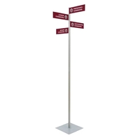 Wayfinding Rectangle Sign Post Kit (4 Signs)