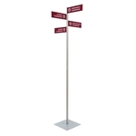 Wayfinding Rectangle Sign Post Kit (4 Signs)
