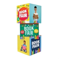 This display features three stackable cube-shaped pieces that are easy to......