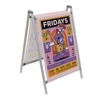 This A-frame impresses passersby with the upscale look of fabric.... from ASI...