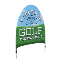 Lawn sign kit with 5' x 4' polyester sign with single... from ASI 87188...