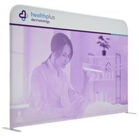 6' EuroFit tabletop straight wall kit with dye sublimated graphic cover.......