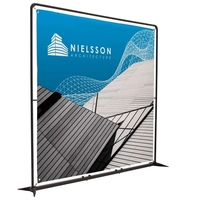 8.5' FrameWorx banner display kit with dye sublimated graphics on the... from...