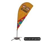 6.5' Value Teardrop Sail Sign Flag - 1-Sided with Cross Base