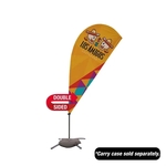 6.5' Value Teardrop Sail Sign Flag - 2-Sided with Cross Base