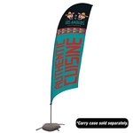 10.5' Value Razor Sail Sign Flag - 1-Sided with Cross Base