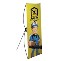 23.5" x 60" Tri-X display kit with customizable vinyl banner.... from ASI...