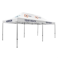 Tent kit with a 20' x 10' tent, crank-up canopy, stake... from ASI 87188...