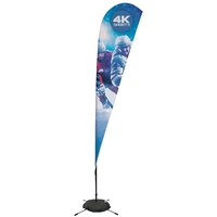 11.5' teardrop sail sign made of super poly knit fabric with... from ASI...