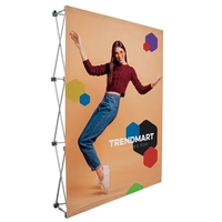 5' Straight Splash Floor Display Face Kit (Poly Knit)