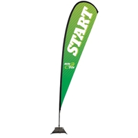 15' teardrop sail sign made of super poly knit fabric with... from ASI 87188...