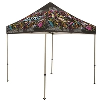 8' deluxe tent kit with crank-up canopy, steel frame, legs, feet... from ASI...