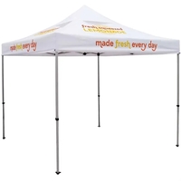10' Deluxe Tent, Vented Canopy (Imprinted, 4 Locations)