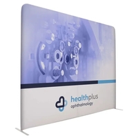 10'W x 90"H straight wall kit with double-sided graphics on the... from ASI...