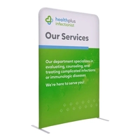 4'W x 72"H straight wall kit with double-sided graphics on the... from ASI...